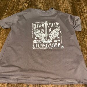 Gray Nashville Music City T-Shirt dress